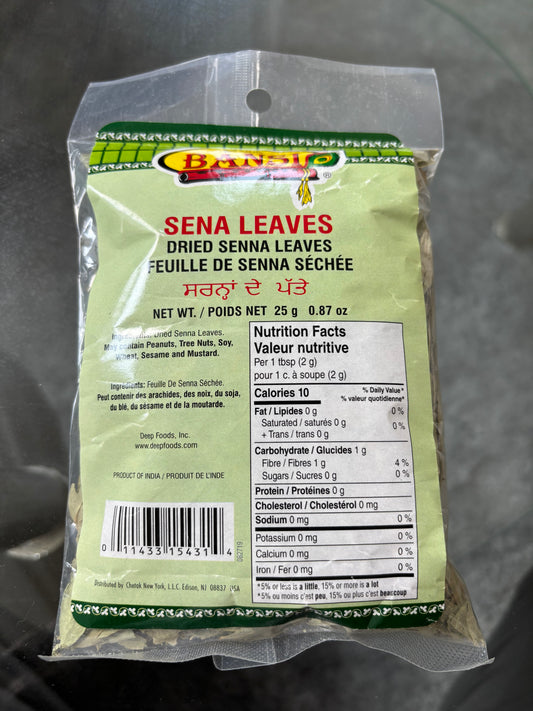 Senna leaves 25 grams