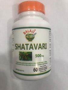 Shatavar (Asparagus racemosus) 500 mg    60 Capsules